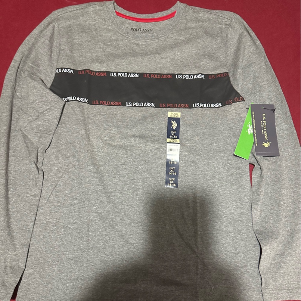 U.S. Polo Assn. Long Sleeve T-Shirt Kids Size XL(14-16) New w/tags